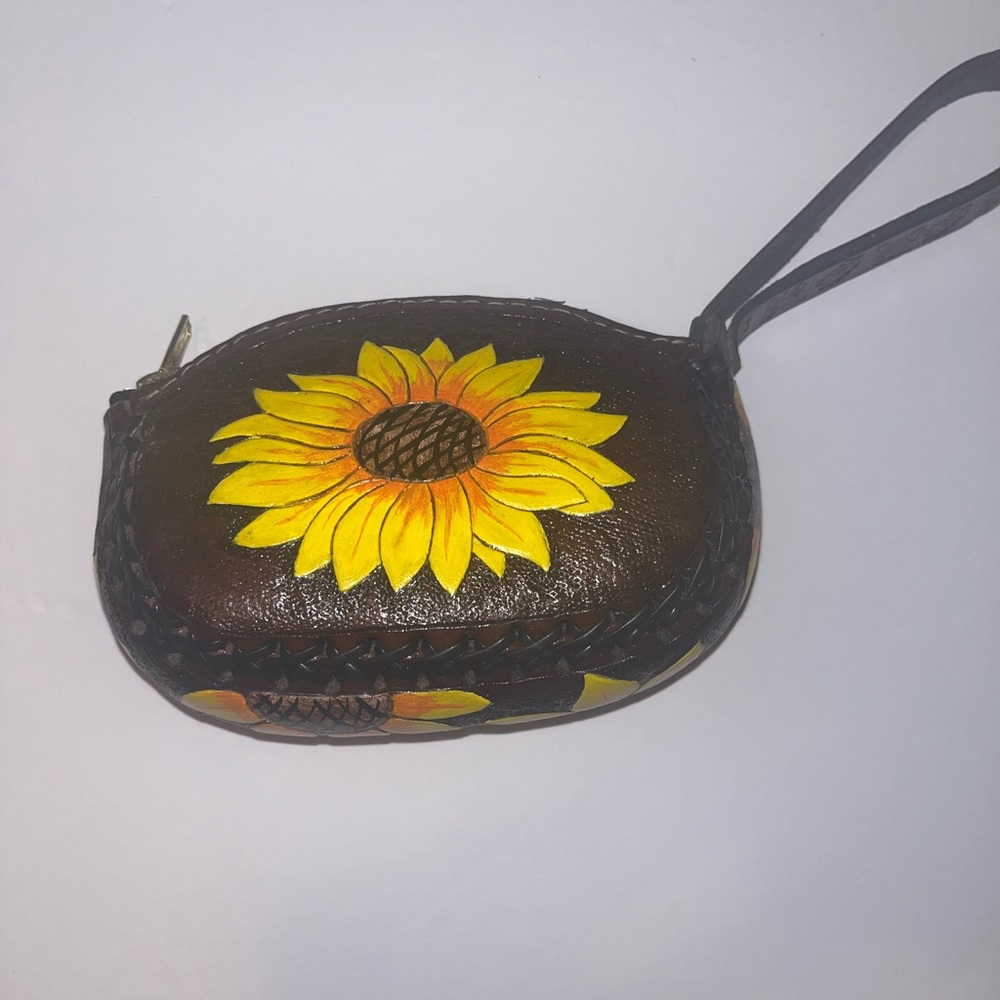 Hand made Mexican wrist wallet